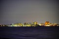 Florida Tampa bay beach night landscape Royalty Free Stock Photo