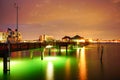 Florida tampa bay beach pier Royalty Free Stock Photo