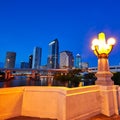 Florida Tampa skyline at sunset in US Royalty Free Stock Photo