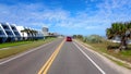 Florida tour driving on A1A Flagler Beach Florida USA