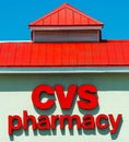 Close up of CVS Pharmacy store sign on a sunny day Royalty Free Stock Photo