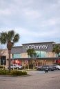 Florida, USA - March 23, 2024: JCPenney store on a cloudy day. Royalty Free Stock Photo