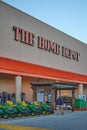 Florida, USA - March 23, 2024: Sunset at the Home Depot store Royalty Free Stock Photo