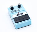 FLORIDA USA OCTOBER 14 2023 DOD stereo chorus pedal FX 60 vintage old school effect for electric guitar, light power sky blue