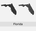 Florida counties vector map