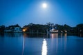 Florida Virginia Lake at Night Royalty Free Stock Photo