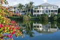 Florida waterfront community Royalty Free Stock Photo
