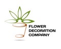 Florist / decor company logotype
