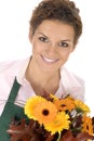 Florist holding flowers Royalty Free Stock Photo