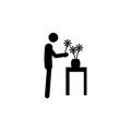 florist icon. Element of people at work icon for mobile concept and web apps. Detailed florist icon can be used for web and mobile