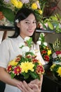 Florist at work Royalty Free Stock Photo