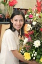 Florist at work Royalty Free Stock Photo
