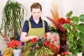 Florist working Royalty Free Stock Photo