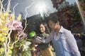 Florist Working In Flower Shop Royalty Free Stock Photo