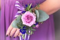 Floristic composition in vintage style. The Provence. Bridesmaid