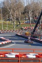 Kart racing or karting is a variant of motorsport road racing with open-wheel, four-wheeled