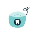 Floss pack for brushing teeth Royalty Free Stock Photo