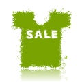 Flotal t-shirt, summer sale. Royalty Free Stock Photo