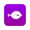 Flounder icon digital purple