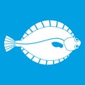 Flounder icon white