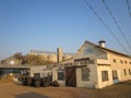 Flour Mill and silos in Africa Royalty Free Stock Photo