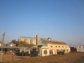 Flour Mill and silos in Africa Royalty Free Stock Photo