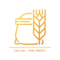 Flour pixel perfect gradient linear vector icon