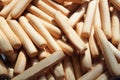 a lot of dough sticks, cookies, edible sticks