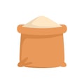 Flour sack icon flat isolated vector Royalty Free Stock Photo