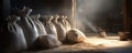 Flour Sacks within a Storage Room