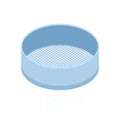Flour sieve icon in flat style. vector illustration isolated