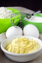 Flour sugar butter eggs