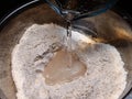 Flour and water - Pastry making - Dough kneading - Bread kneading