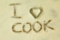 Flour with writted word COOK