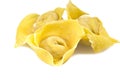 Flouring tortellini ready to cook