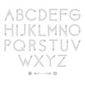 Flourish Alphabet Font Royalty Free Stock Photo