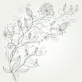 Flourish background Royalty Free Stock Photo