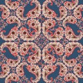 Flourish pattern. Abstract floral geometric ornament Royalty Free Stock Photo