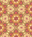 Flourish tiled pattern. Abstract floral geometric seamless oriental background. Indian fabric pattern.