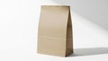 AI generatif image of a brown paper bag stands upright on a flat surface Royalty Free Stock Photo