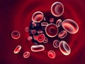 Flow of blood inside an artery Royalty Free Stock Photo