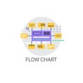 Flow Chart Analysis Concept Data Icon Royalty Free Stock Photo