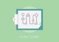 Flow chart concept flat icon