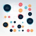 Flow chart, chart, diagram, template, scheme, infographic Royalty Free Stock Photo