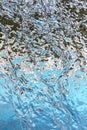 Flow of clean fresh blue water Royalty Free Stock Photo