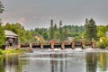 Flow Control Dam On The Burnt River In Kinmount, Ontario Royalty Free Stock Photo