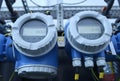 Flow meters set in the dosing systems hall
