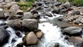the Flow of River Water and River Rocks in Pendopo Ciherang, Bogor