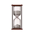 flow sandglass hourglass cartoon vector illustration