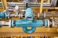 Flow transmitter or Flow transducer equipment function and sent PLC logic to processor in oil and gas production process